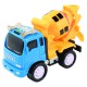 Детская машинка грузовик-бетономешалка с инерционным механизмом, световыми и звуковыми эффектами