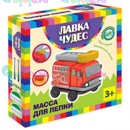 Детское творчество и развитие навыков: Набор для легкой лепки Пожарная машина