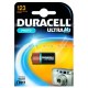 Батарейка Duracell CR 123 ULTRA M3 (900 мА/ч, 3В, литий (Lithium)). 1 шт. в упаковке.