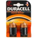 Батарейка Duracell С (MN1400 (LR14), 1.5В, щелочь (alkaline)). 2 шт. в упаковке.