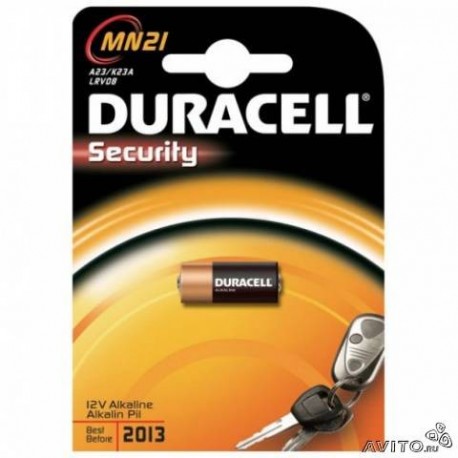 Батарейка Duracell MN21 ((3LR50), 55 мАч, 12В, щелочь (alkaline)). 1 шт. в упаковке.